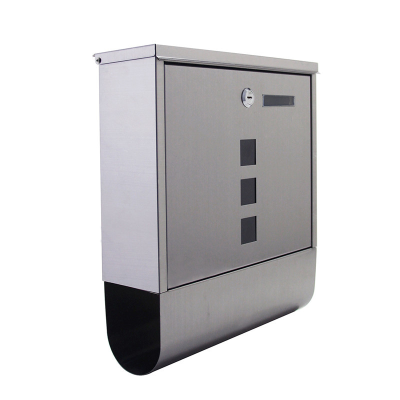 Modern Metal Post Boxes  Stainless steel Waterproof  Letter  Mailing Box  Outdoor Mailbox