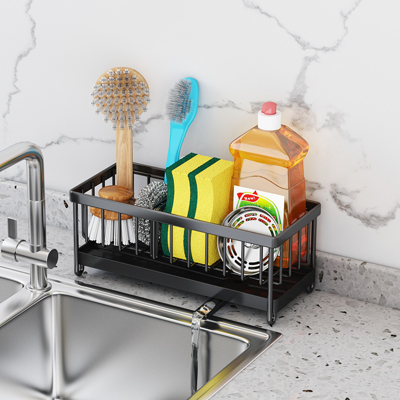 Rustproof Stainless Steel 304 Kitchen Sponge Holder Kitchen Sink Caddy