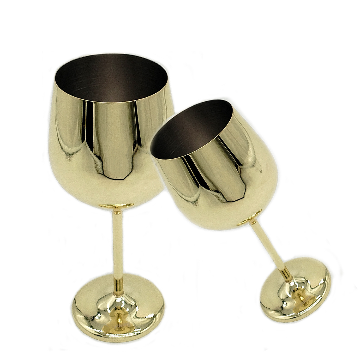 Portable Collapsible Stainless Steel Red Wine Glass with Stem Unbreakable Detachable Wine Cup Metal Goblet Champagne Glass