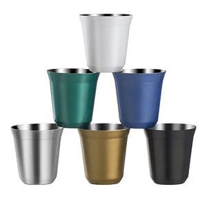 Stainless Steel Coffee Cups Small Espresso Cups Luxury Coffee Cup for Afternoon Tea