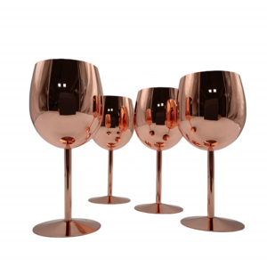 Stainless Steel Wine Glasses Metal Goblet Unbreakable Portable Wine Goblet Stemmed Champagne Red Wine Stemmed Metal Glass