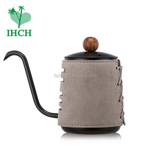 Promotion no handle stainless steel thin mouth pour over tea coffee drip kettle