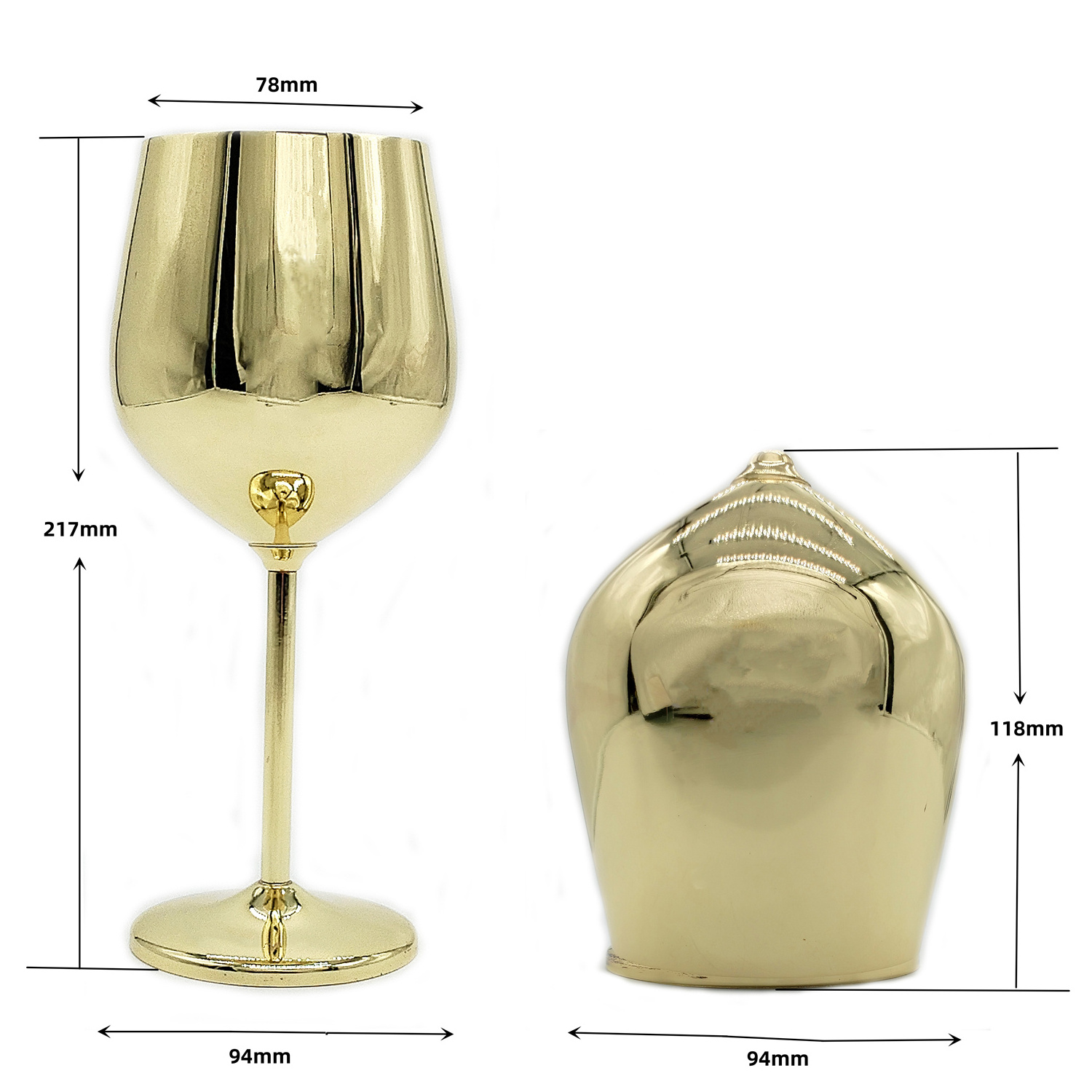 Portable Collapsible Stainless Steel Red Wine Glass with Stem Unbreakable Detachable Wine Cup Metal Goblet Champagne Glass