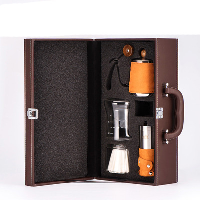 300ml hand made home made coffee pot, Pour Over Coffee/Tea Kettle coffee pot+bean grinder sets gift box set