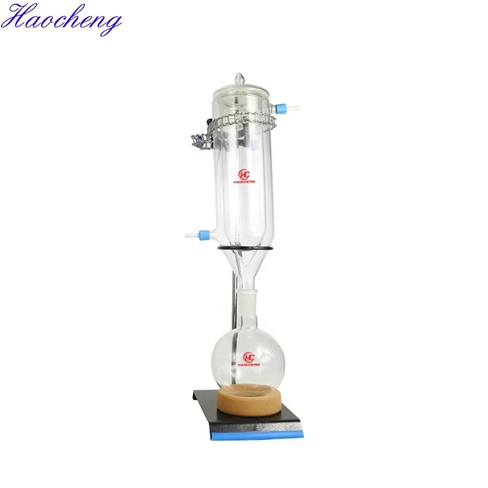 Haocheng 2l distillation head with jacketed condenser short path