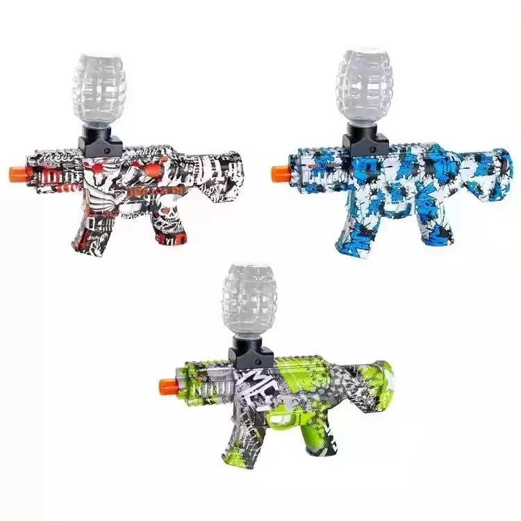 7.4V Plastic AK47 Automatic Gel Blaster 7-8mm Splatter Toy Gun Factory Price AKM47 Gel Blaster Gun