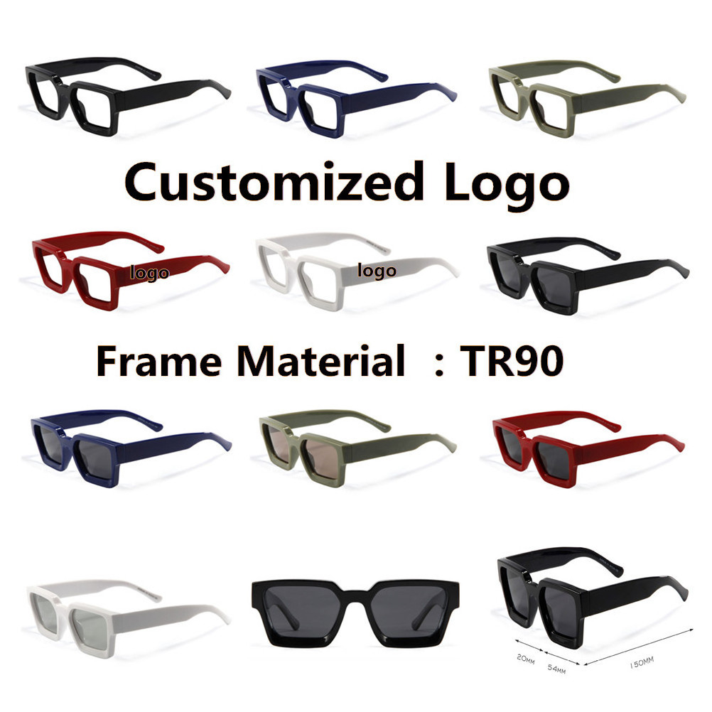 wholesale fashion lentes gafas de sol hombre designer luxury men women glasses custom shades logo tr90 square acetate sunglasses