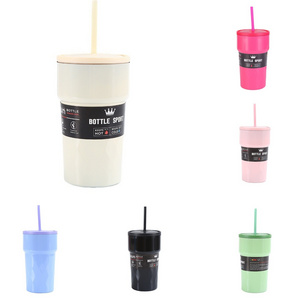 Logo custom Smart Coffee Mug 500ML 304 Stainless Steel Vacuum Cup With Straw Outdoor Portable School Office Milk Tea Drinkware