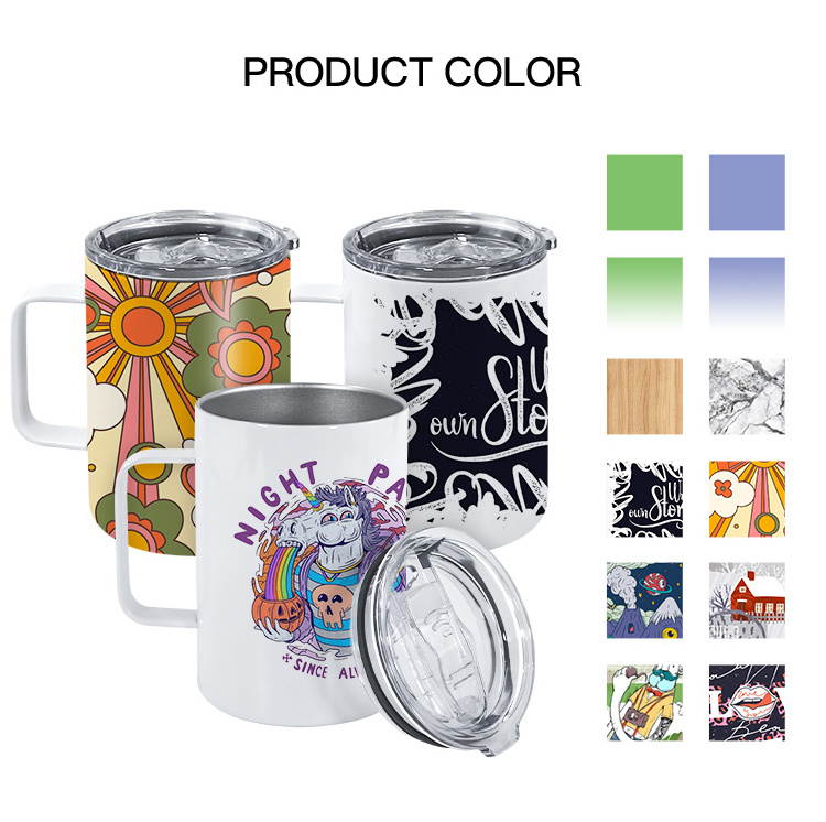 USA warehouse 12 oz Stainless Steel Sublimation Tumblers Blanks Coffee Cups Travel Mug for sublimation printing