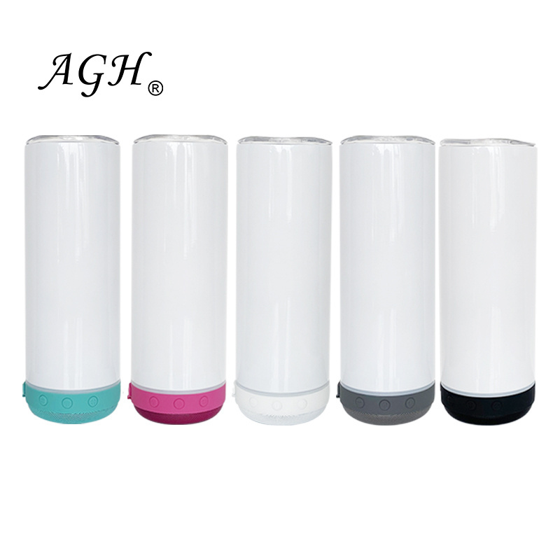 AGH China USA Warehouse 20oz Sublimation Stainless Steel Double Walled Music Speaker Tumbler