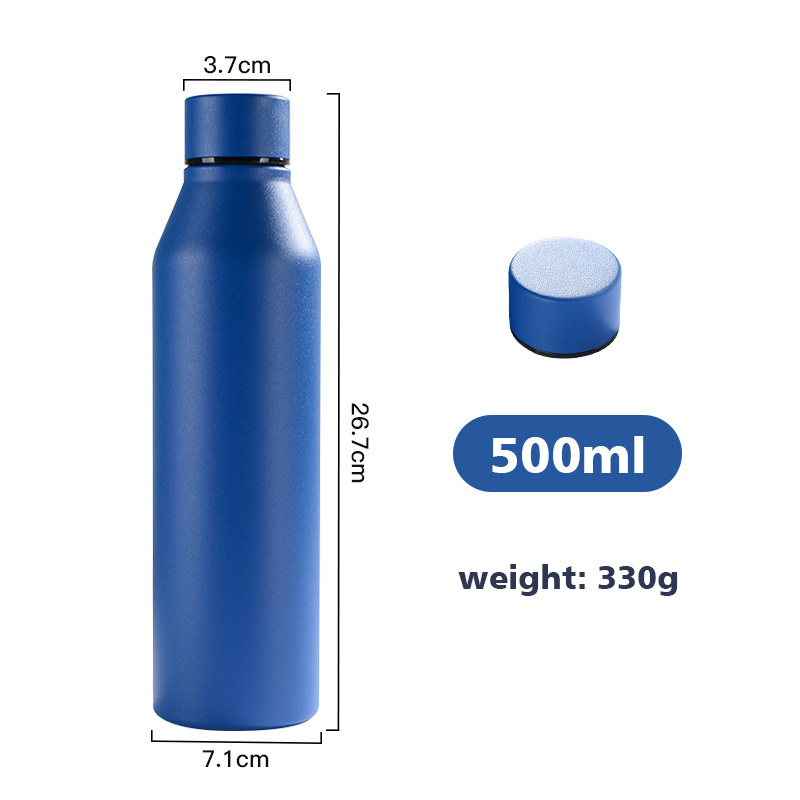 Creative 304 Stainless Steel Custom 17oz Wine Bottle Large Capacity Vacuum Thermo Cup Car Outdoor Sports Cup Gifts Wholesale