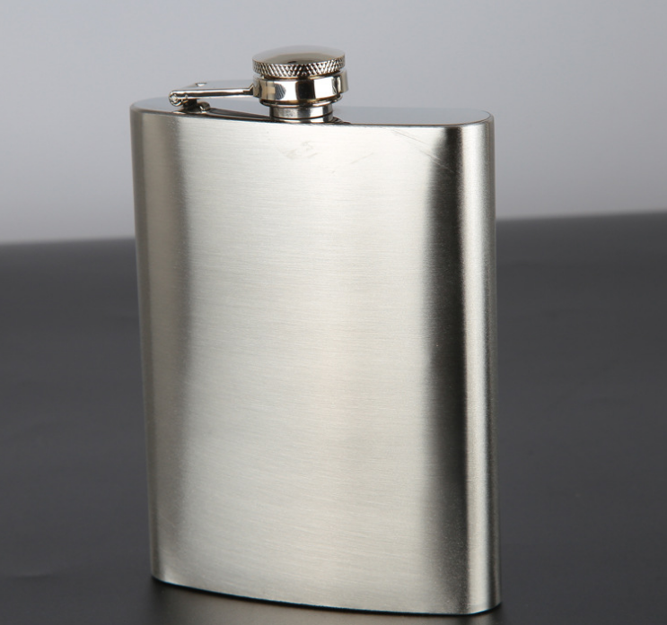 6 oz stainless steel alcohol container winer liquor hip flask with funnel traditional western cowboy flask