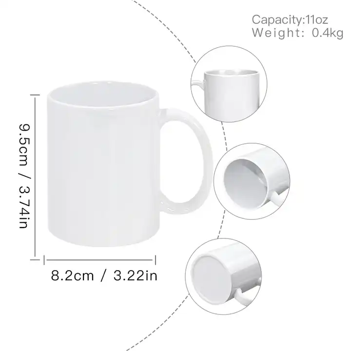 Factory Wholesale Custom Logo Package Cup 11oz Colored Straight Ceramic Mug High Quality Porcelain Ceramic Tea Coffee Mugs