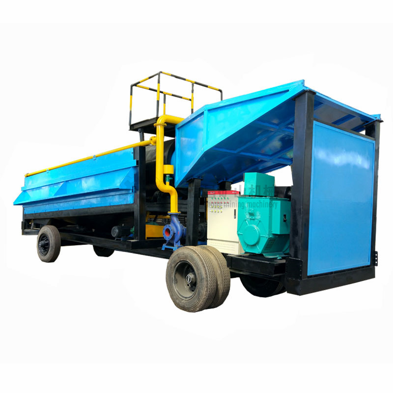 Small Scale Alluvial Gold Separation Machine Mining Trommel Screen Portable Mini Gold Wash Plant