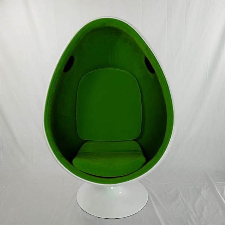 Fiberglass egg shaped chair stand  egg pod chair for indoor outdoor custom furniture