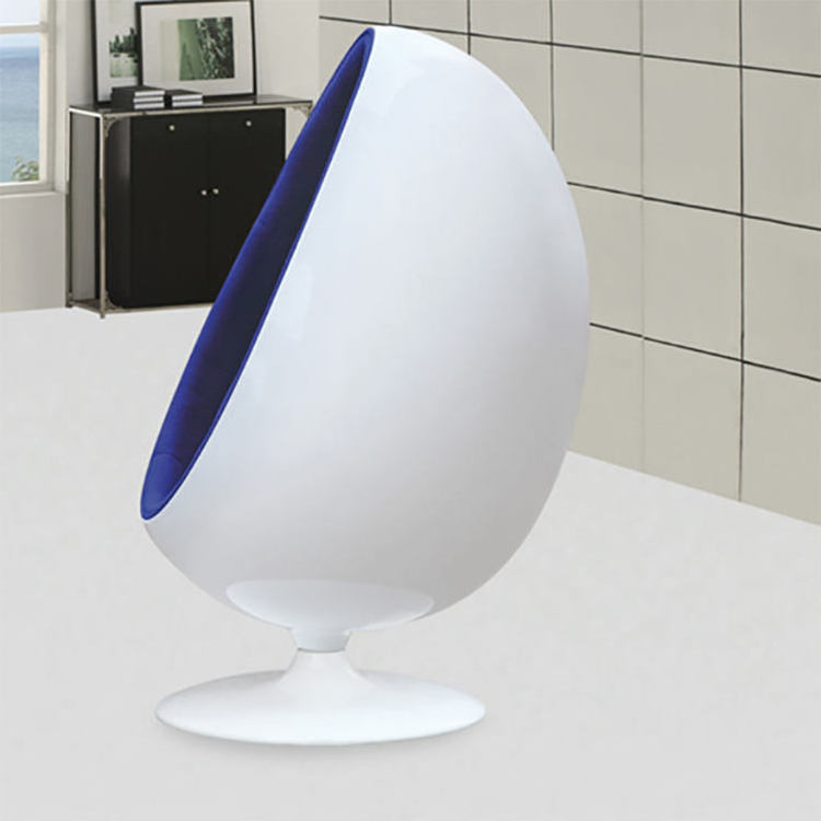 Fiberglass egg shaped chair stand  egg pod chair for indoor outdoor custom furniture