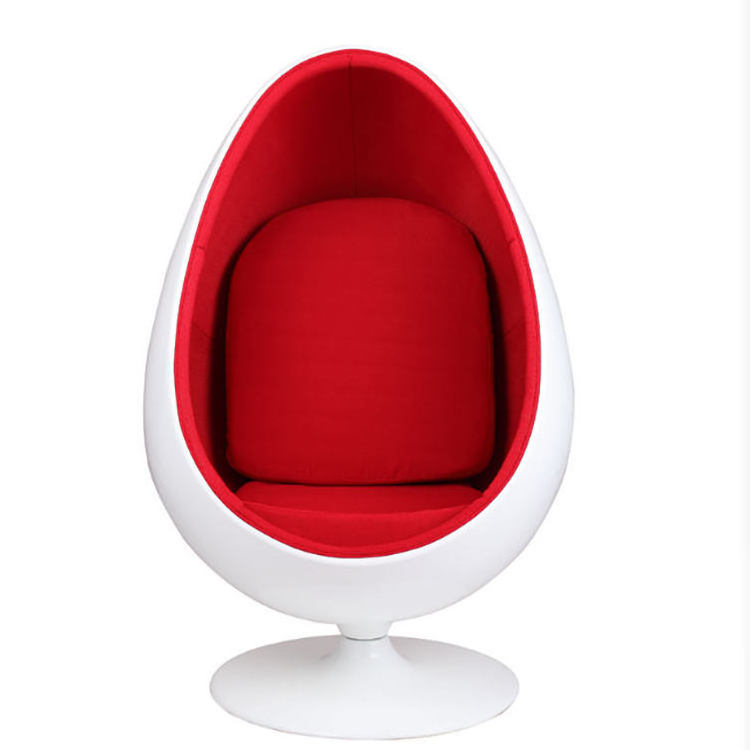 Fiberglass egg shaped chair stand  egg pod chair for indoor outdoor custom furniture