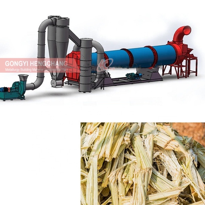 small mini biomass wood chip coco peat rotary drum dryer machine