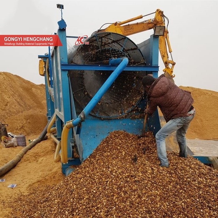 Hot sale small scale gold mining equipment diamond lead zinc mine manganese zircon copper alluvial trommel wash machine plant