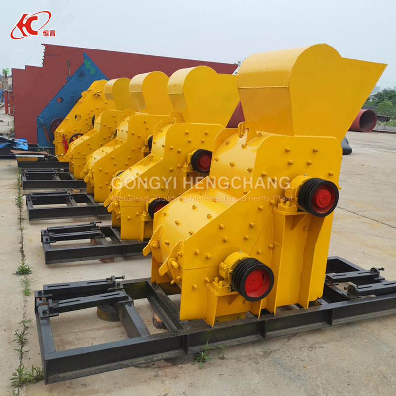 Mining equipment double stage crusher for wet materials clay and coal gangue