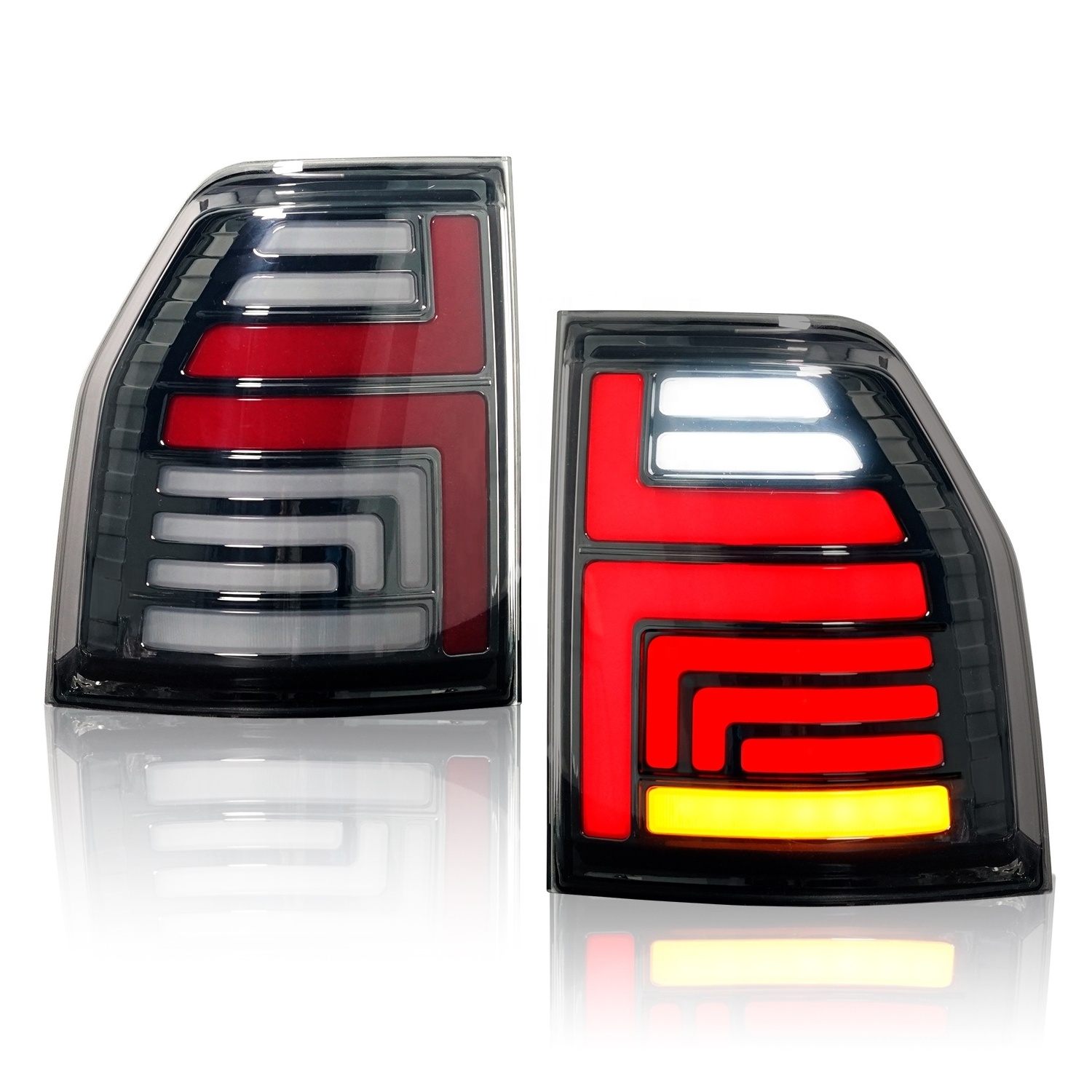 HCmotion Factory Animation DRL Shogun Montero V80 5 Door Back Rear Lights 2006-2021 LED Tail Lamp For Mitsubishi Pajero