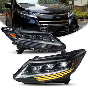 HCMOTIONZ Factory Car Front Lamps 5th Gen 2013-2021 Blue Start UP Animation DRL LED Headlights For Honda Odyssey