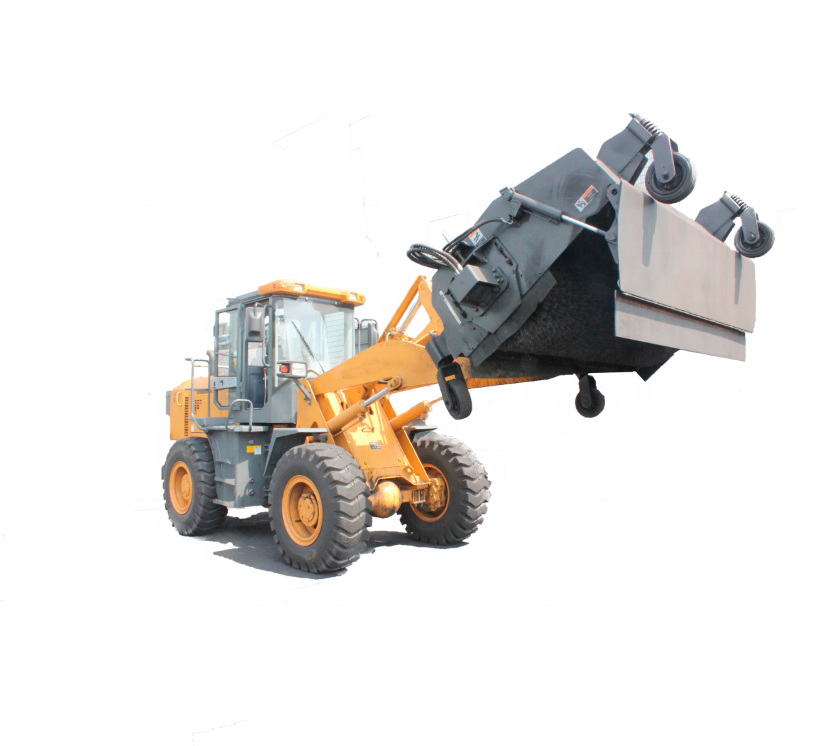 Wheel loader attachment sweeper HCN BM12Loader Broom Sweeper 76