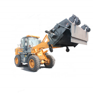 Wheel loader attachment sweeper HCN BM12Loader Broom Sweeper 76" Road Sweeper for Skid Steer Attachments