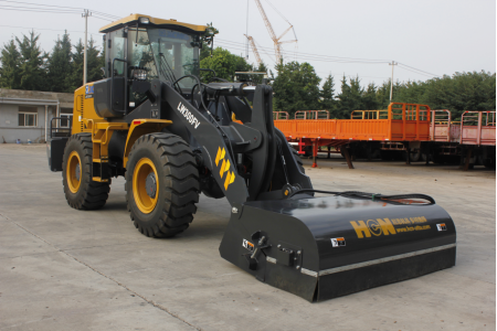 Wheel loader attachment sweeper HCN BM12Loader Broom Sweeper 76