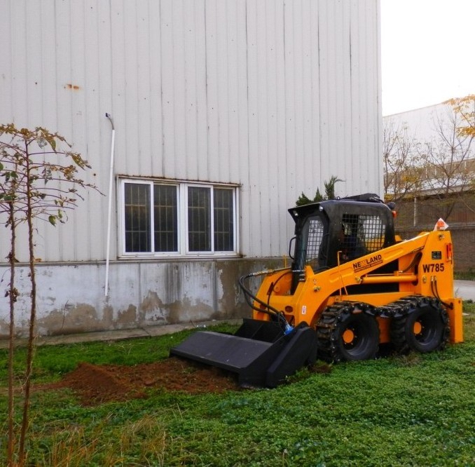 HCN 0511 skid steer wheel loader rotary tiller attachment