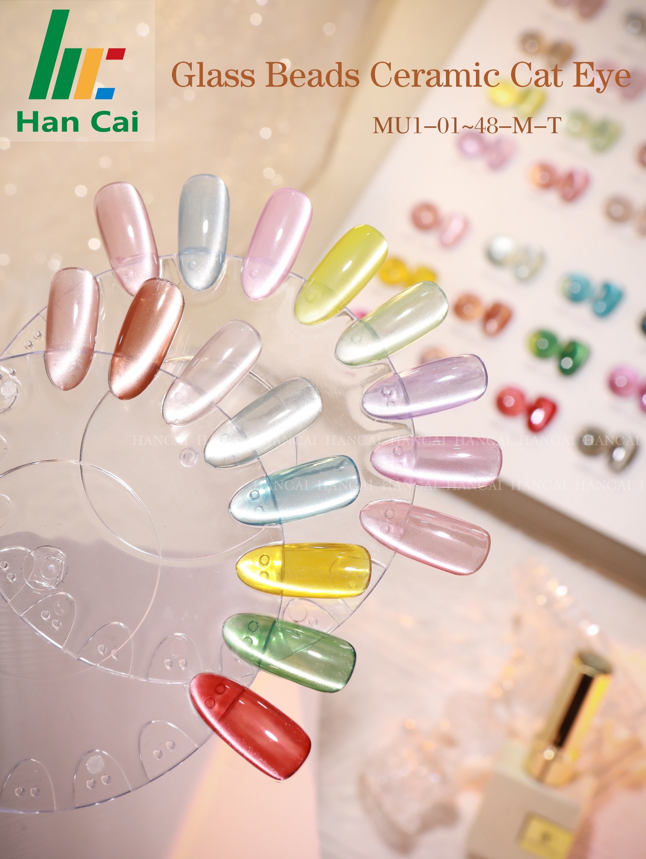 Glass Beads Cats Eye Gel Polish Wholesale Nail Art Spring Summer Magnetic Varnish Cat Eye UV Gel Nail Polish