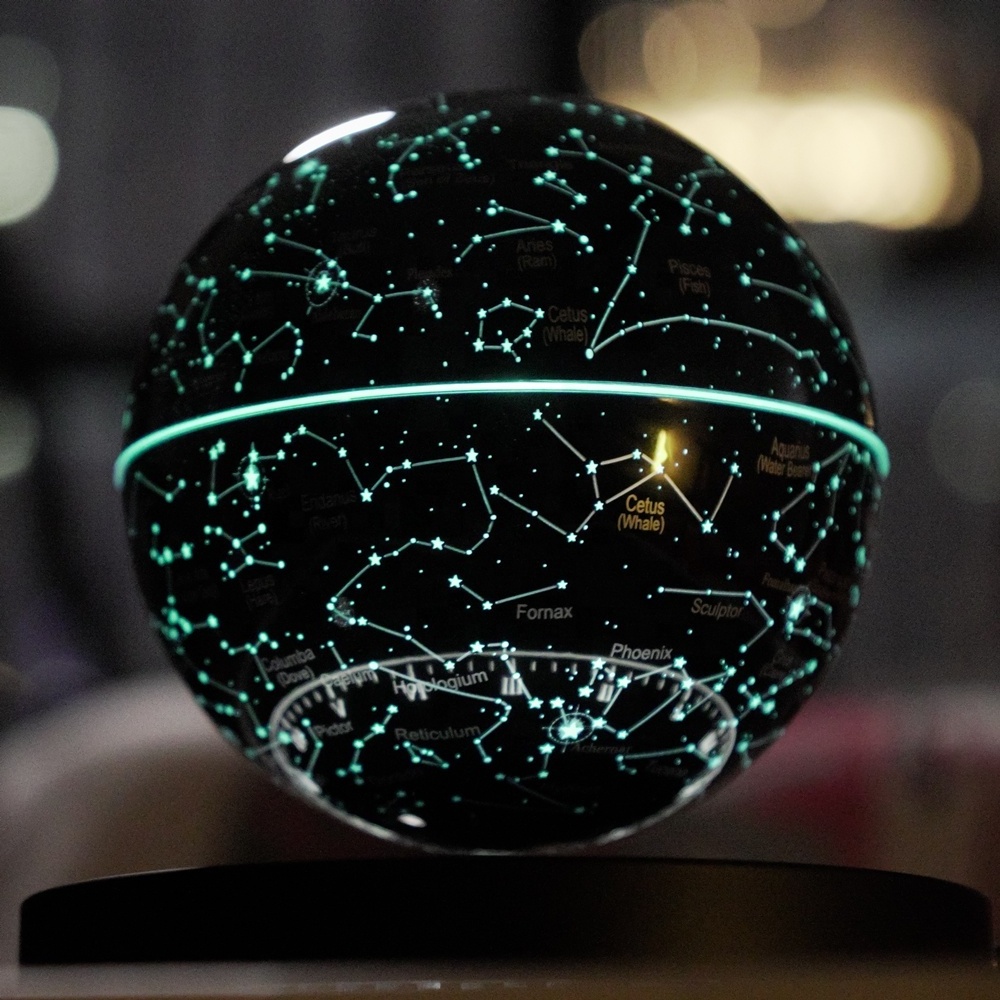 HCNT Factory Price Magnetic Levitating Starry Sky Lamp Floating Table Lamp Creative Gift LED Decorative Table Lamp