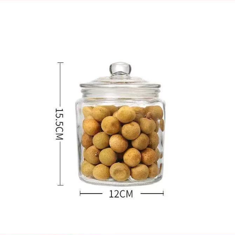 2gallon empty big glass storage container  for Food  pasta coffee dog treats Glass finishing jars for home and kitchen