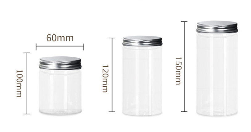 China manufacturer supply 300ml 350ml Clear Plastic Jars with Clear/White/Black Lids Slime Tall Containers for Food or Juice