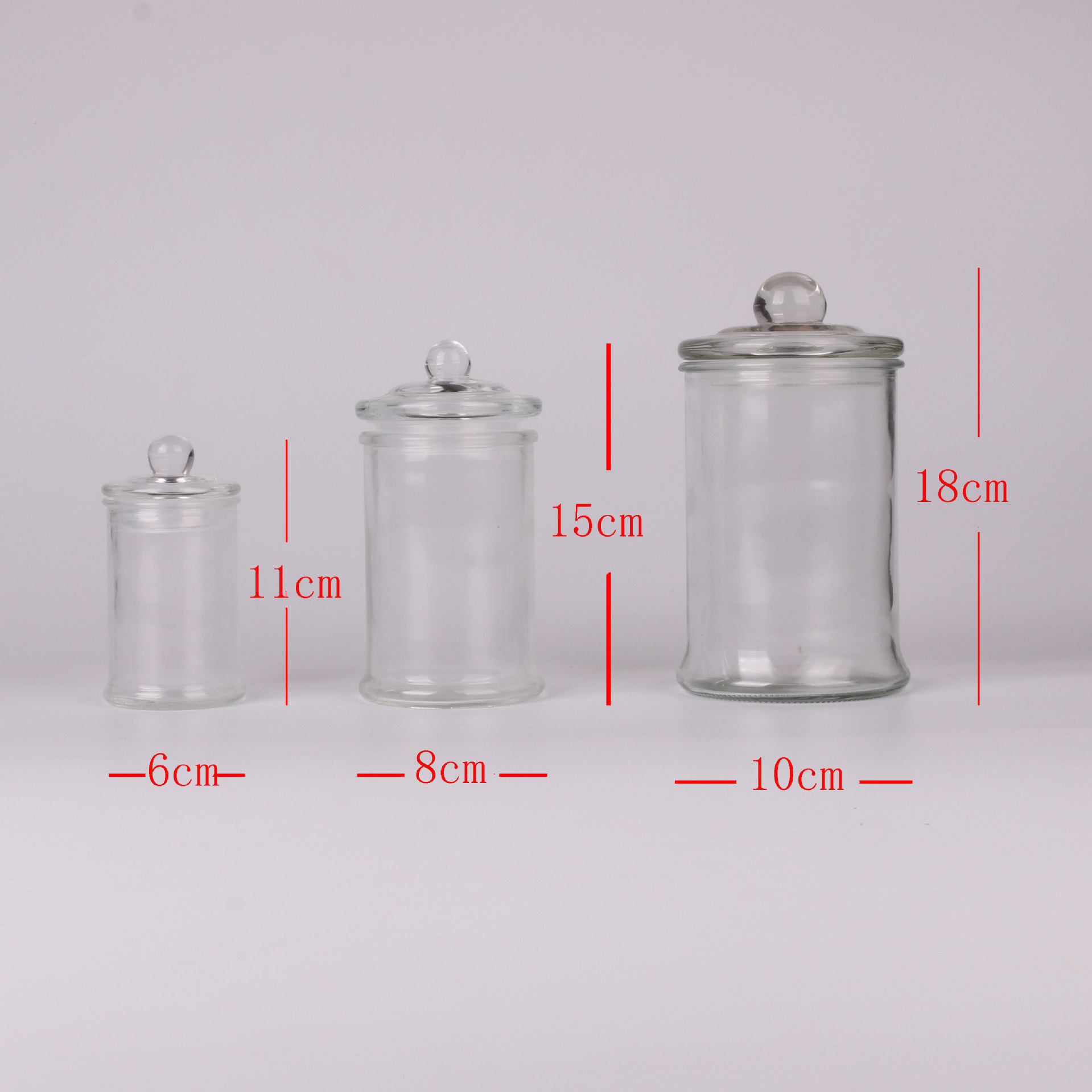 High borosilicate glass sealed food cereal storage containers cans glass jar coffee tea tank with bamboo lid Design Style Count