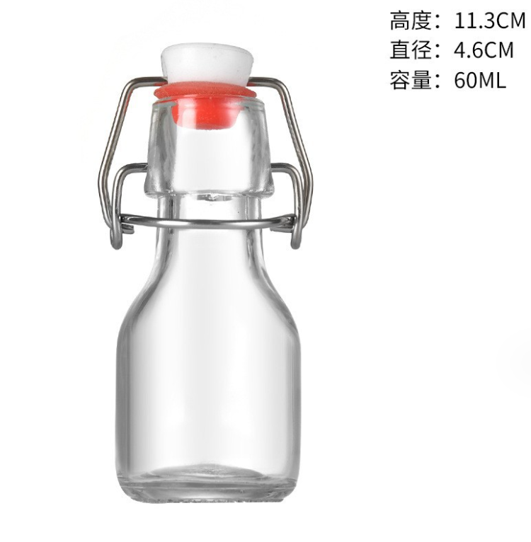 60ml 100ml empty Glass olive oil bottle Vinegar Sauce Bottle for oil crude condiment packing soy Willow bottles with swing top