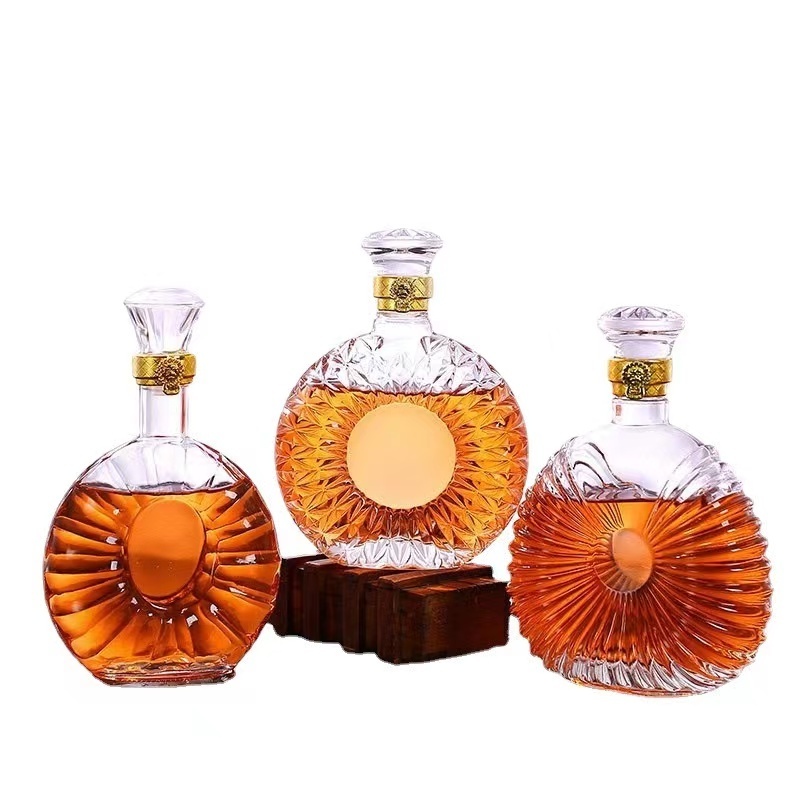 New Design 500ml Classic Good Quality Glass Whisky Wine Decanter Juice Bottle For Liquar Daily Life Home