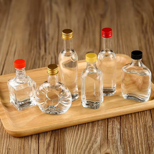 50ml mini glass liquor bottle with cap mini wine bottles for Special edition