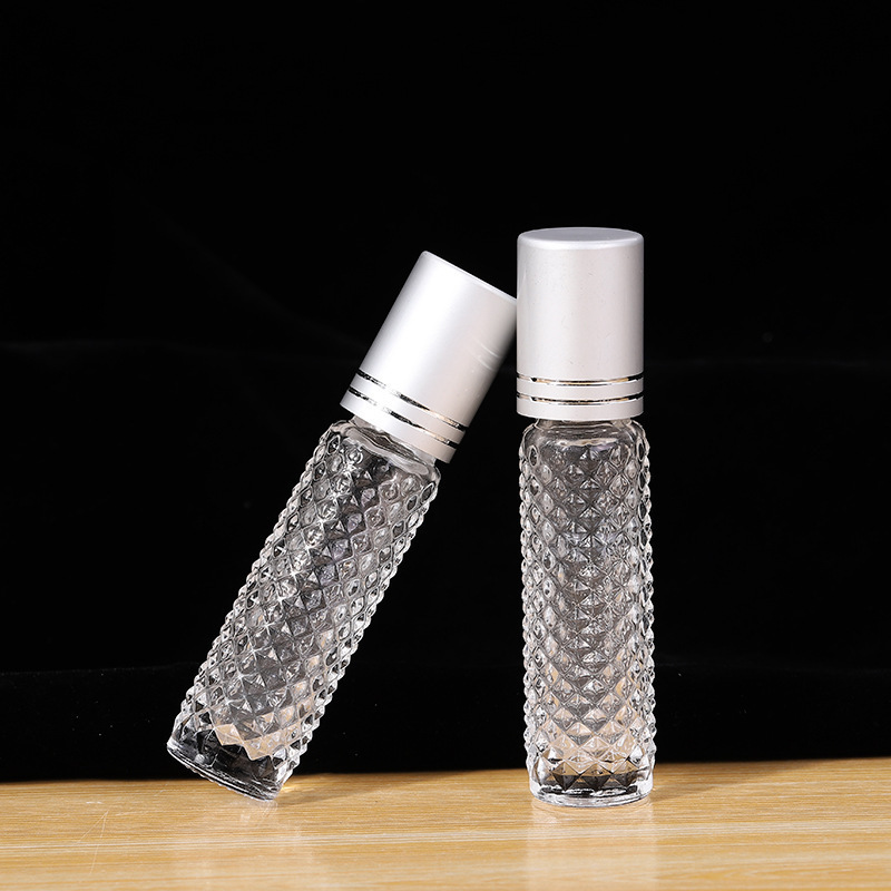 Crystal Fancy Empty Deodorant Essential Oil Roll On Glass Bottle 7ml 10ml  Perfume Roller Attar Bottle with for Ball