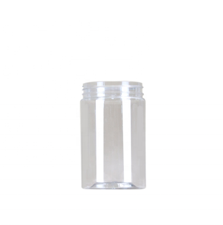 China manufacturer supply 300ml 350ml Clear Plastic Jars with Clear/White/Black Lids Slime Tall Containers for Food or Juice