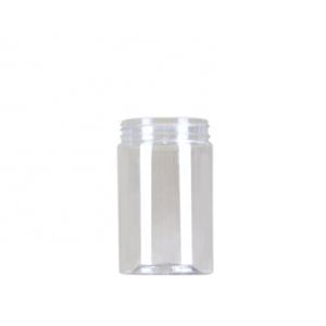 China manufacturer supply 300ml 350ml Clear Plastic Jars with Clear/White/Black Lids Slime Tall Containers for Food or Juice