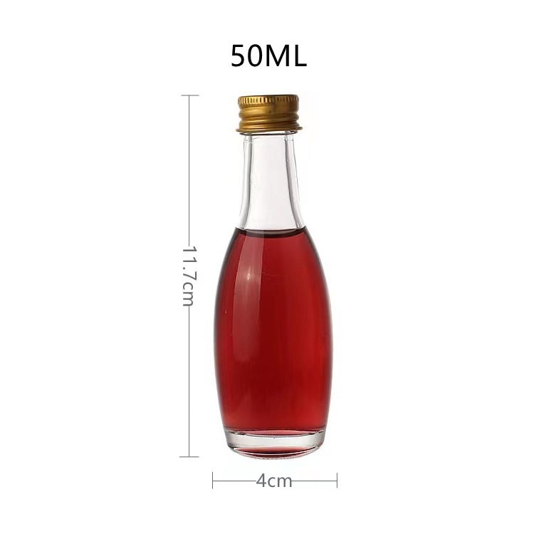 Customized Empty Wine Bottle Wine Whiskey Tequila Mini 50ml Bottle