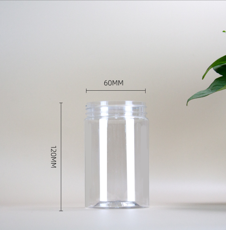 China manufacturer supply 300ml 350ml Clear Plastic Jars with Clear/White/Black Lids Slime Tall Containers for Food or Juice