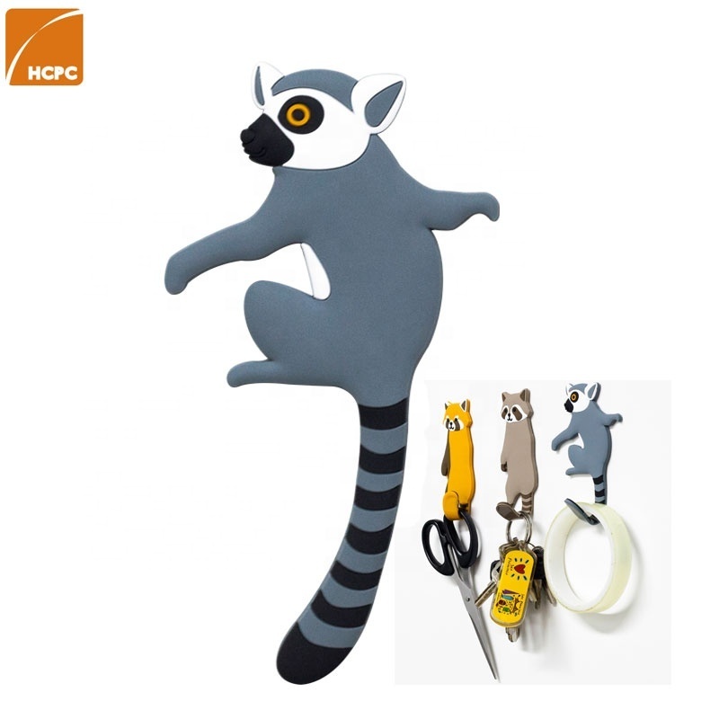 Gift promotion purse hook self wall mounted adhesIve animal key hook