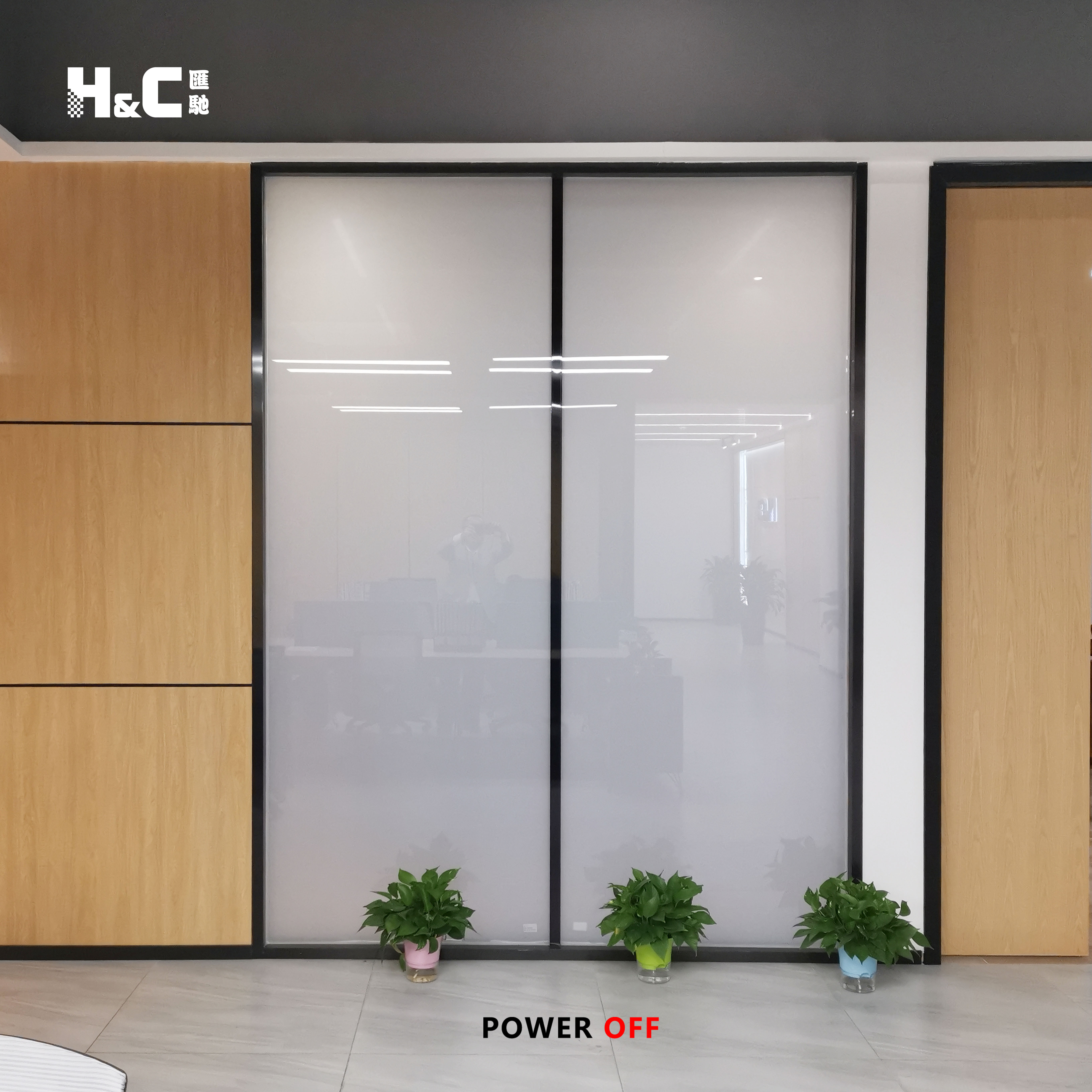 huichi factory high transparent privacy and safty switchable smart  pdlc glass film