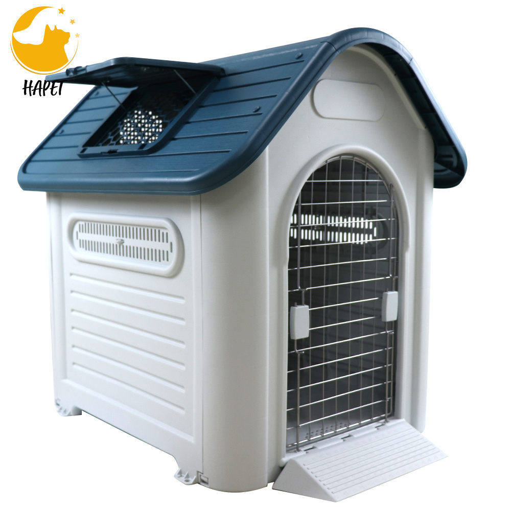 Dog House Indoor Outdoor Durable Ventilate Waterproof Plastic Dog House Insulated Puppy Shelter Kennel Crate