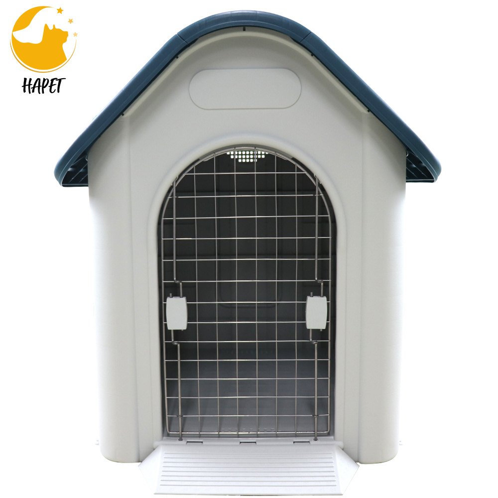 Dog House Indoor Outdoor Durable Ventilate Waterproof Plastic Dog House Insulated Puppy Shelter Kennel Crate