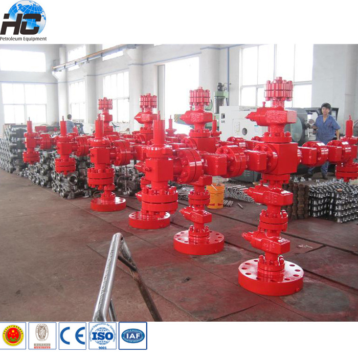 API 6A oilfield wellhead Christmas tree/ X-mass tree assembly 3 1/8 for oil drilling