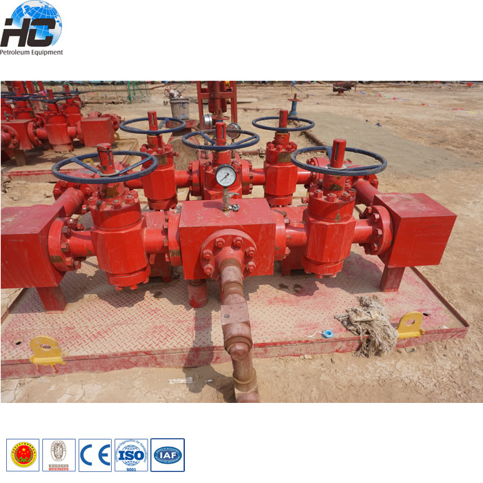 Wellhead petroleum equipment choke manifold / well control kill manifold