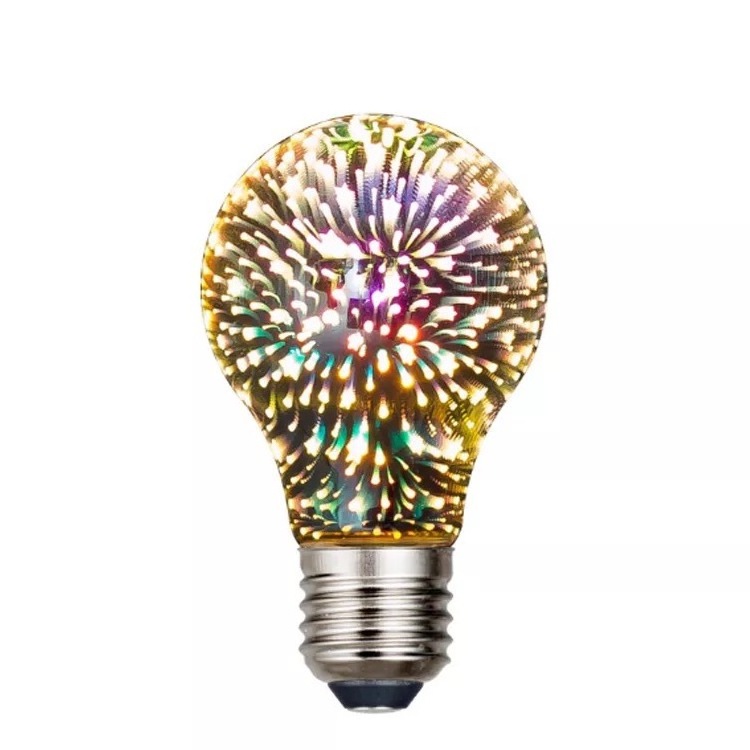 3D Creative Colourful Bar Lamp Decorative  Glass Light Bulbs Meteor Shower Lights E27 Led Lamp Bulb